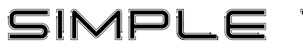Simple Tech font preview